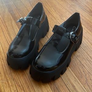 Circus NY Sam Edelman Mary Jane Platform Black Size 8.5